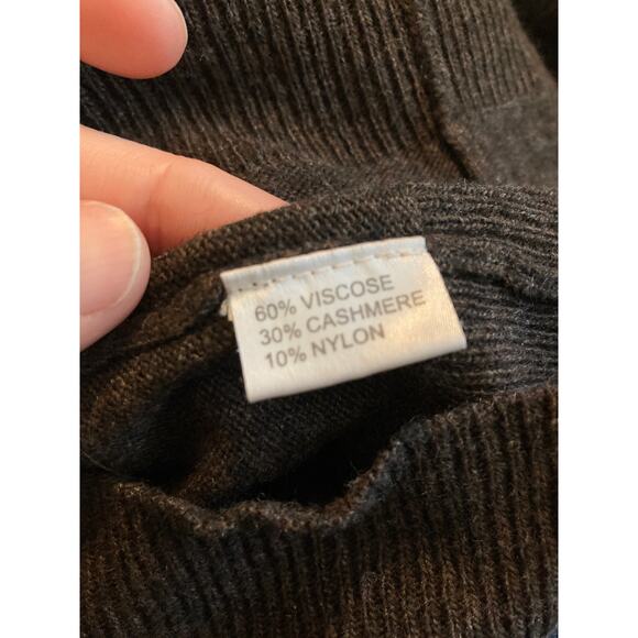 Laurie B. Brown Cashmere Blend Dolman Sleeve Short Sleeve Knit Sweater ~ Sz S/M - Picture 7 of 7